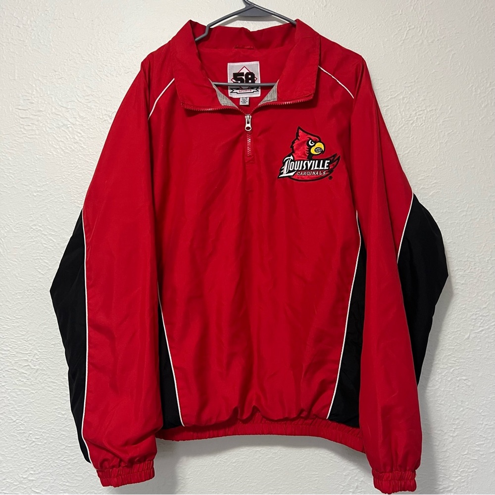 Louisville Cardinals Red Windbreaker Jacket
